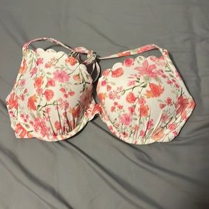Floral bathing suit top